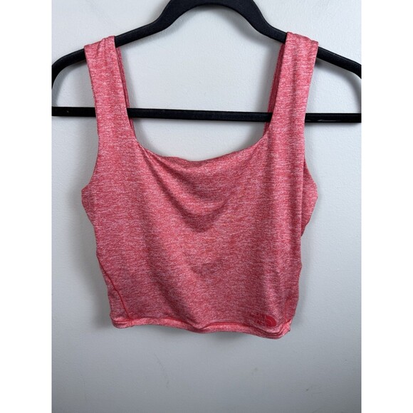 Women’s The North Face Hiking Lined Crop Tank Orange Size Small - Picture 1 of 6